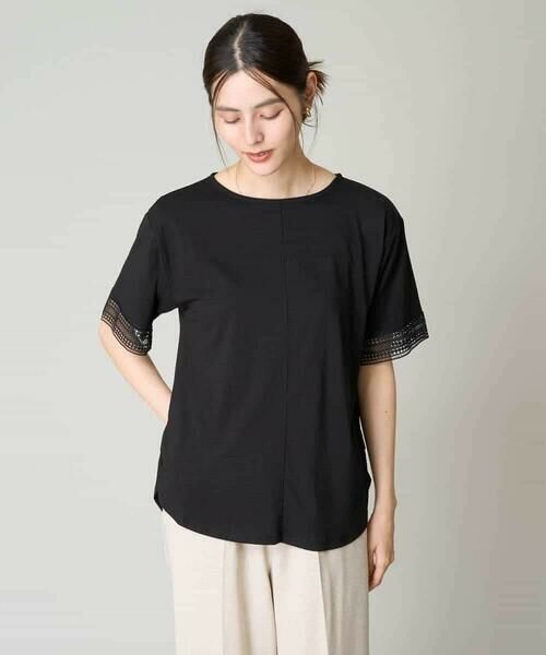 a.v.v / アー・ヴェ・ヴェ カットソー | 幾何レースゆるトップス | 詳細17