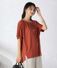 a.v.v / アー・ヴェ・ヴェ カットソー | 【接触冷感/UVカット/吸水速乾】タックチュニックカットソー