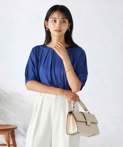 a.v.v / アー・ヴェ・ヴェ カットソー | 【接触冷感/UVカット/吸水速乾】タックチュニックカットソー | 詳細12