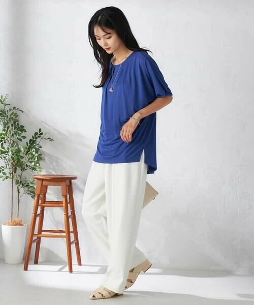 a.v.v / アー・ヴェ・ヴェ カットソー | 【接触冷感/UVカット/吸水速乾】タックチュニックカットソー | 詳細16