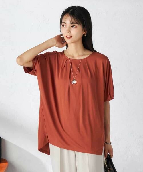 a.v.v / アー・ヴェ・ヴェ カットソー | 【接触冷感/UVカット/吸水速乾】タックチュニックカットソー | 詳細2