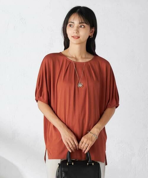 a.v.v / アー・ヴェ・ヴェ カットソー | 【接触冷感/UVカット/吸水速乾】タックチュニックカットソー | 詳細3