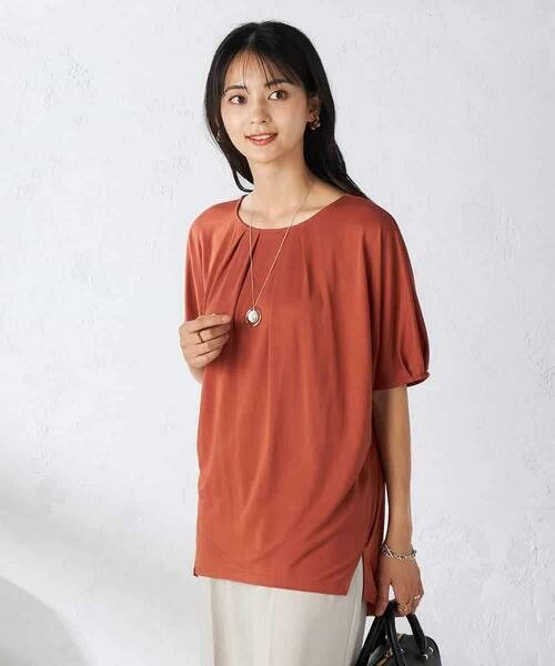 a.v.v / アー・ヴェ・ヴェ カットソー | 【接触冷感/UVカット/吸水速乾】タックチュニックカットソー | 詳細4