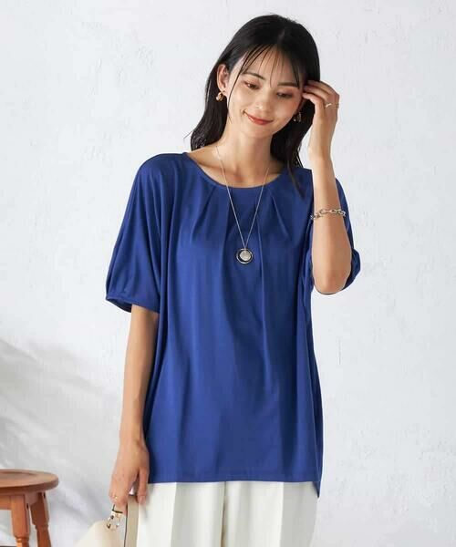 a.v.v / アー・ヴェ・ヴェ カットソー | 【接触冷感/UVカット/吸水速乾】タックチュニックカットソー | 詳細9