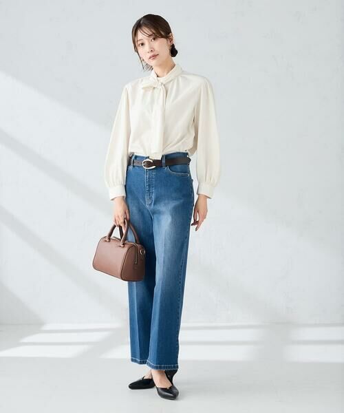 a.v.v / アー・ヴェ・ヴェ チノ・ワークパンツ | 【雑誌InRed(宝島社)11月号掲載】ストレッチデニムワイドパンツ | 詳細11