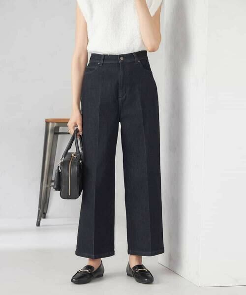 a.v.v / アー・ヴェ・ヴェ チノ・ワークパンツ | 【雑誌InRed(宝島社)11月号掲載】ストレッチデニムワイドパンツ | 詳細14
