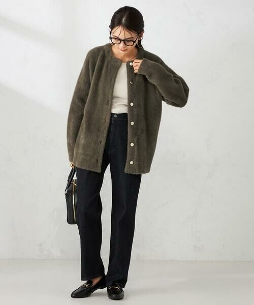 a.v.v / アー・ヴェ・ヴェ チノ・ワークパンツ | 【雑誌InRed(宝島社)11月号掲載】ストレッチデニムワイドパンツ | 詳細15