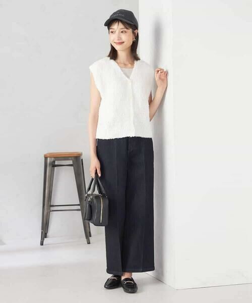 a.v.v / アー・ヴェ・ヴェ チノ・ワークパンツ | 【雑誌InRed(宝島社)11月号掲載】ストレッチデニムワイドパンツ | 詳細18