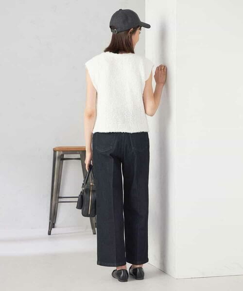 a.v.v / アー・ヴェ・ヴェ チノ・ワークパンツ | 【雑誌InRed(宝島社)11月号掲載】ストレッチデニムワイドパンツ | 詳細21