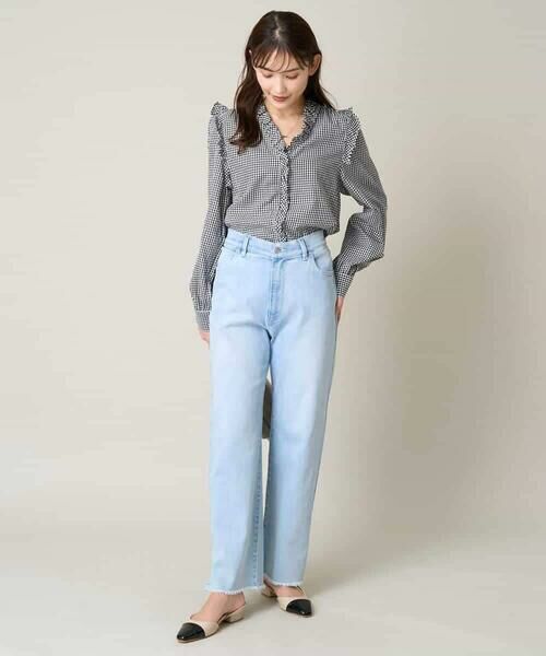 a.v.v / アー・ヴェ・ヴェ その他パンツ | ストレッチデニムストレートパンツ | 詳細11