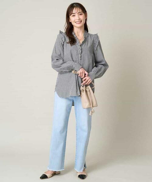 a.v.v / アー・ヴェ・ヴェ その他パンツ | ストレッチデニムストレートパンツ | 詳細12