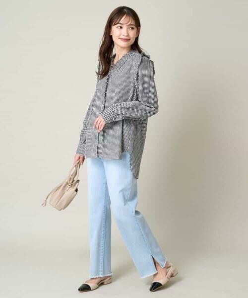 a.v.v / アー・ヴェ・ヴェ その他パンツ | ストレッチデニムストレートパンツ | 詳細9