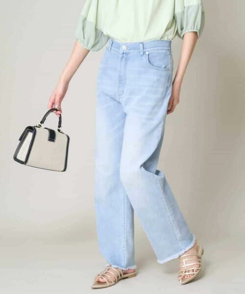 a.v.v / アー・ヴェ・ヴェ その他パンツ | 【接触冷感/マシンウォッシャブル】ストレッチデニムストレートパンツ | 詳細1