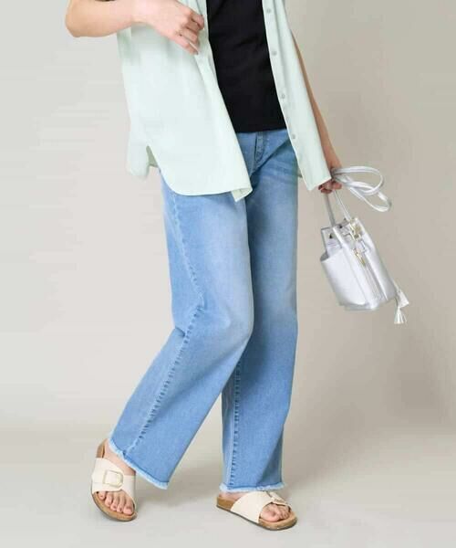 a.v.v / アー・ヴェ・ヴェ その他パンツ | 【接触冷感/マシンウォッシャブル】ストレッチデニムストレートパンツ | 詳細15