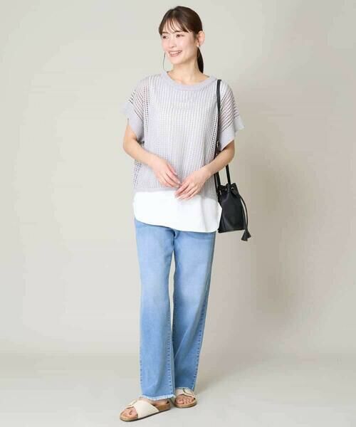 a.v.v / アー・ヴェ・ヴェ その他パンツ | 【接触冷感/マシンウォッシャブル】ストレッチデニムストレートパンツ | 詳細20