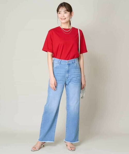 a.v.v / アー・ヴェ・ヴェ その他パンツ | 【接触冷感/マシンウォッシャブル】ストレッチデニムストレートパンツ | 詳細22