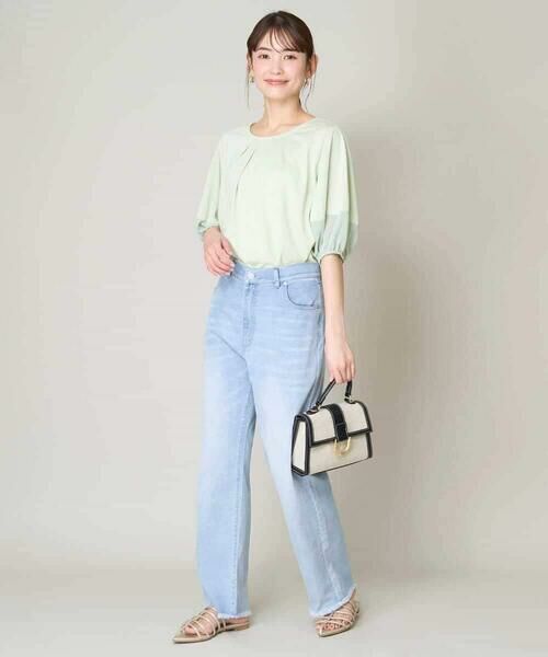 a.v.v / アー・ヴェ・ヴェ その他パンツ | 【接触冷感/マシンウォッシャブル】ストレッチデニムストレートパンツ | 詳細4