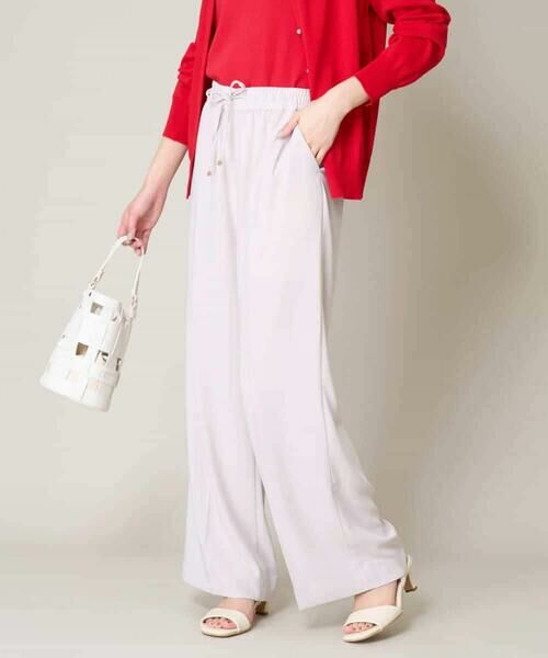 a.v.v / アー・ヴェ・ヴェ その他パンツ | 【接触冷感/洗える/イージーケア】美楽るイージーワイドパンツ | 詳細30