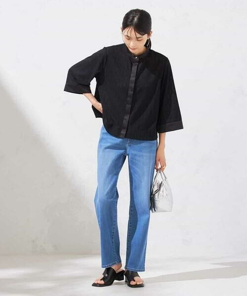 a.v.v / アー・ヴェ・ヴェ チノ・ワークパンツ | 【接触冷感/ストレッチ】デニムストレートパンツ | 詳細12