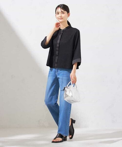 a.v.v / アー・ヴェ・ヴェ チノ・ワークパンツ | 【接触冷感/ストレッチ】デニムストレートパンツ | 詳細13