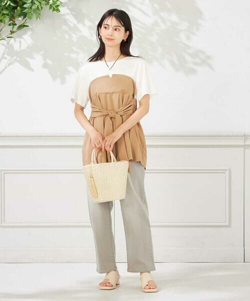 a.v.v / アー・ヴェ・ヴェ チノ・ワークパンツ | 【接触冷感/ストレッチ】デニムストレートパンツ | 詳細17