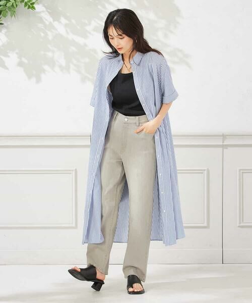 a.v.v / アー・ヴェ・ヴェ チノ・ワークパンツ | 【接触冷感/ストレッチ】デニムストレートパンツ | 詳細21