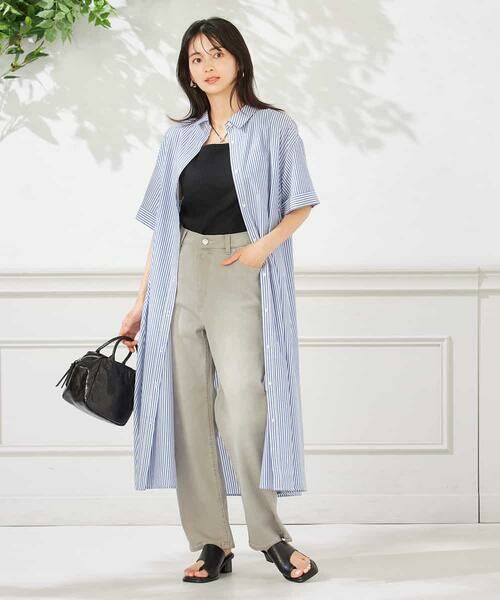 a.v.v / アー・ヴェ・ヴェ チノ・ワークパンツ | 【接触冷感/ストレッチ】デニムストレートパンツ | 詳細22