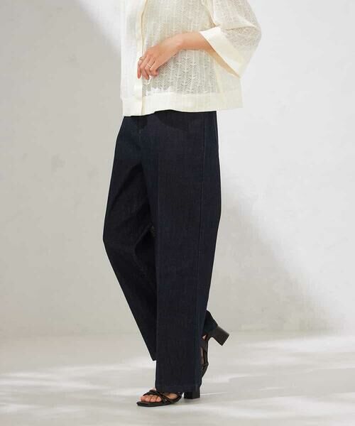 a.v.v / アー・ヴェ・ヴェ チノ・ワークパンツ | 【接触冷感/ストレッチ】デニムワイドパンツ | 詳細8