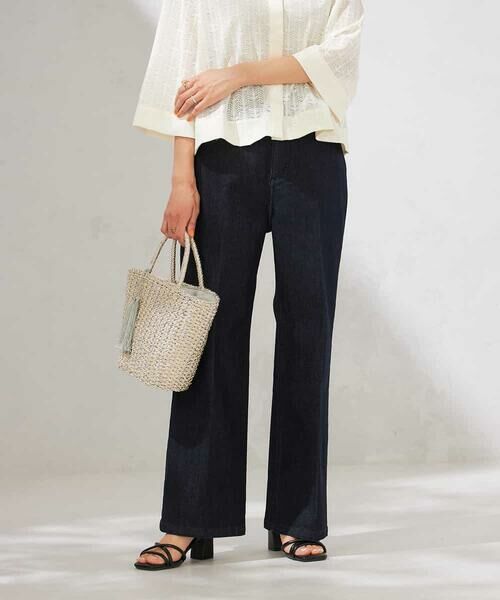 a.v.v / アー・ヴェ・ヴェ チノ・ワークパンツ | 【接触冷感/ストレッチ】デニムワイドパンツ | 詳細9
