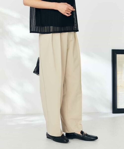 a.v.v / アー・ヴェ・ヴェ チノ・ワークパンツ | 【洗える】タックワイドテーパードパンツ【WEB限定】 | 詳細1