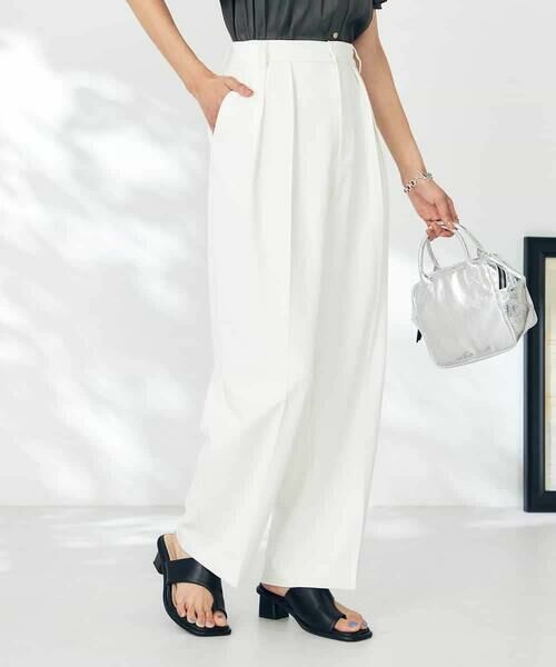 a.v.v / アー・ヴェ・ヴェ チノ・ワークパンツ | 【洗える】タックワイドテーパードパンツ【WEB限定】 | 詳細10