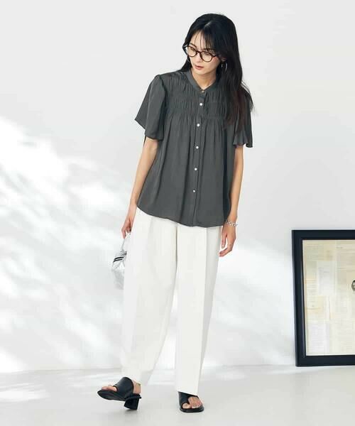 a.v.v / アー・ヴェ・ヴェ チノ・ワークパンツ | 【洗える】タックワイドテーパードパンツ【WEB限定】 | 詳細11