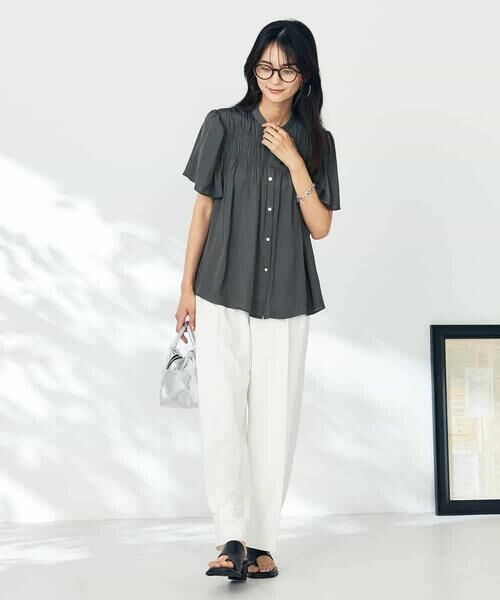 a.v.v / アー・ヴェ・ヴェ チノ・ワークパンツ | 【洗える】タックワイドテーパードパンツ【WEB限定】 | 詳細15