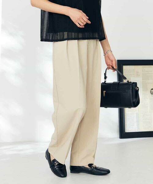 a.v.v / アー・ヴェ・ヴェ チノ・ワークパンツ | 【洗える】タックワイドテーパードパンツ【WEB限定】 | 詳細2