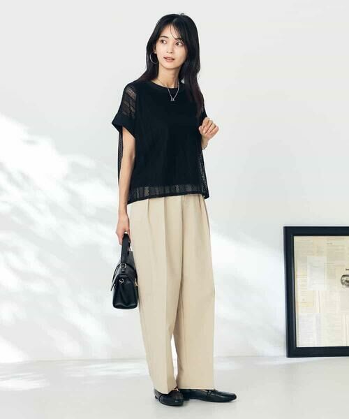 a.v.v / アー・ヴェ・ヴェ チノ・ワークパンツ | 【洗える】タックワイドテーパードパンツ【WEB限定】 | 詳細6