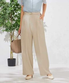 a.v.v / アー・ヴェ・ヴェ チノ・ワークパンツ | 【洗える】ベルト付きストレートパンツ