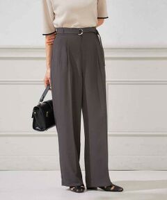 a.v.v / アー・ヴェ・ヴェ チノ・ワークパンツ | 【洗える】ベルト付きストレートパンツ