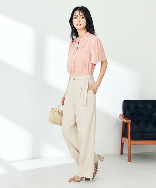 a.v.v / アー・ヴェ・ヴェ チノ・ワークパンツ | 【洗える】ベルト付きストレートパンツ | 詳細11