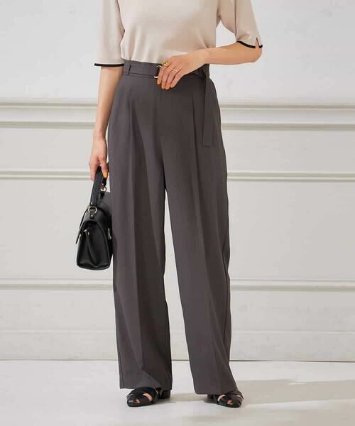 a.v.v / アー・ヴェ・ヴェ チノ・ワークパンツ | 【洗える】ベルト付きストレートパンツ | 詳細13