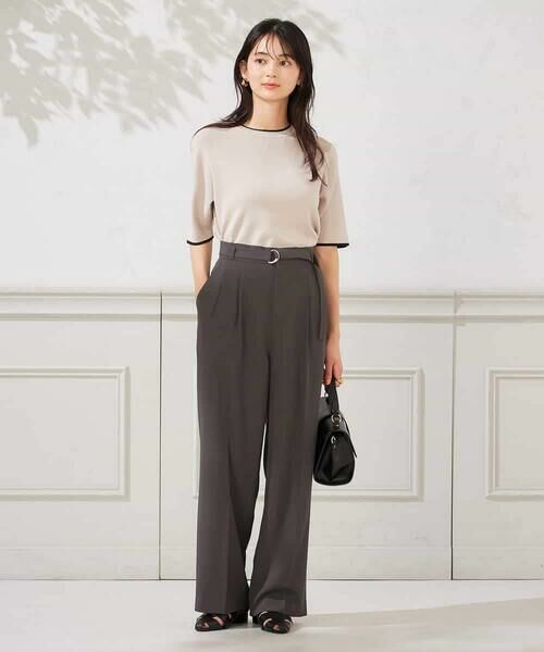 a.v.v / アー・ヴェ・ヴェ チノ・ワークパンツ | 【洗える】ベルト付きストレートパンツ | 詳細15