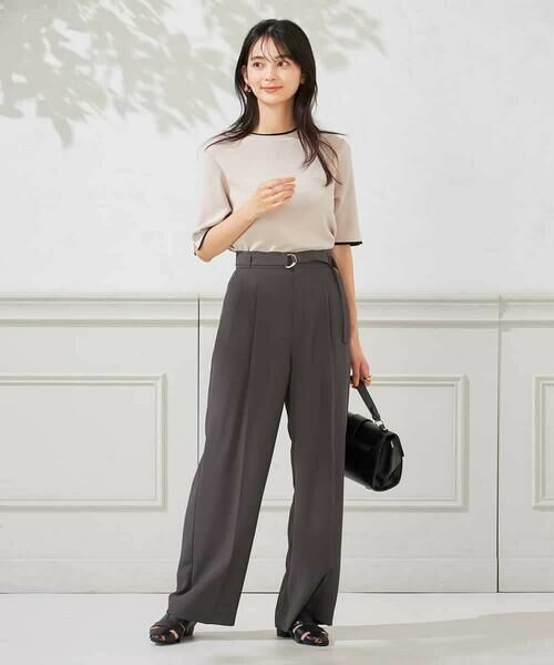 a.v.v / アー・ヴェ・ヴェ チノ・ワークパンツ | 【洗える】ベルト付きストレートパンツ | 詳細17