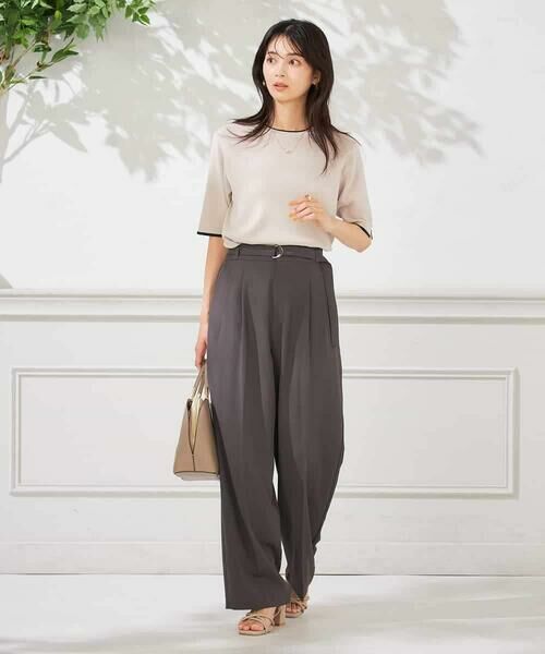 a.v.v / アー・ヴェ・ヴェ チノ・ワークパンツ | 【洗える】ベルト付きストレートパンツ | 詳細18