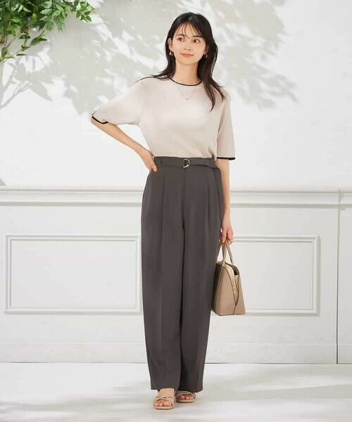 a.v.v / アー・ヴェ・ヴェ チノ・ワークパンツ | 【洗える】ベルト付きストレートパンツ | 詳細19