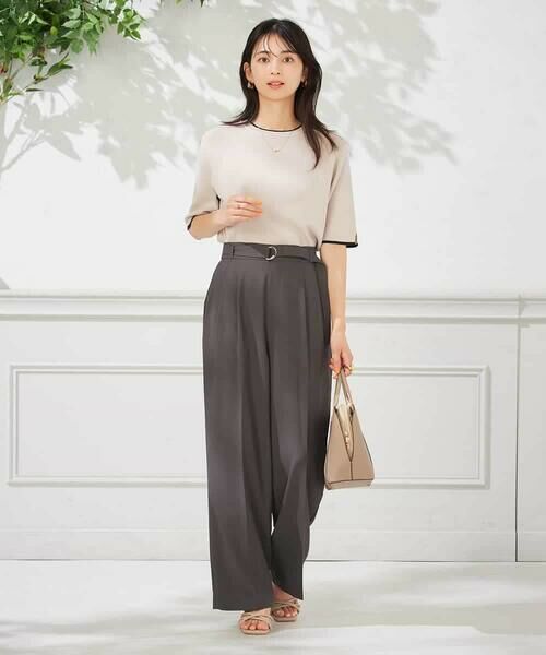 a.v.v / アー・ヴェ・ヴェ チノ・ワークパンツ | 【洗える】ベルト付きストレートパンツ | 詳細20