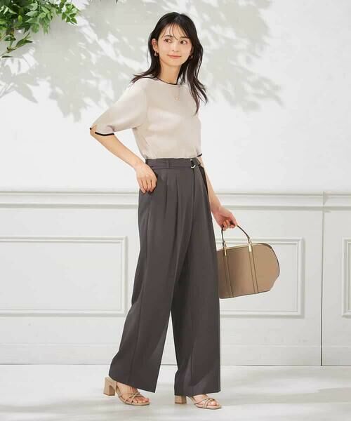 a.v.v / アー・ヴェ・ヴェ チノ・ワークパンツ | 【洗える】ベルト付きストレートパンツ | 詳細22