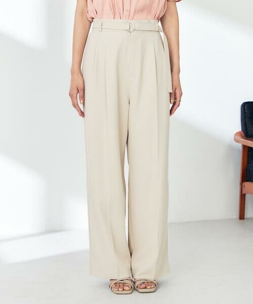 a.v.v / アー・ヴェ・ヴェ チノ・ワークパンツ | 【洗える】ベルト付きストレートパンツ | 詳細24