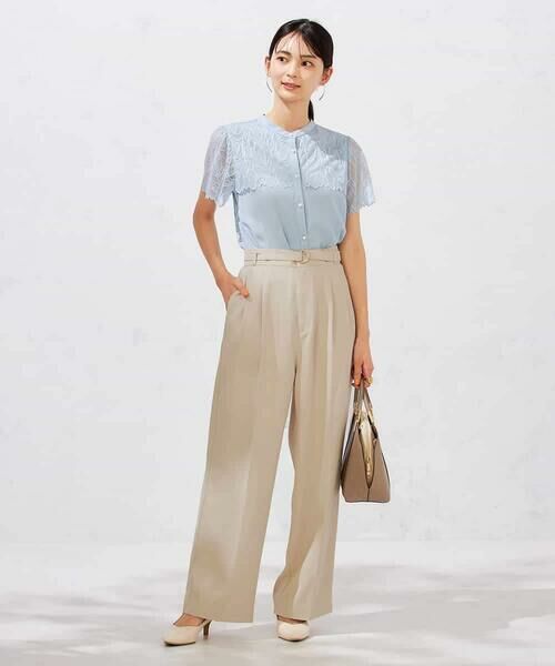 a.v.v / アー・ヴェ・ヴェ チノ・ワークパンツ | 【洗える】ベルト付きストレートパンツ | 詳細4