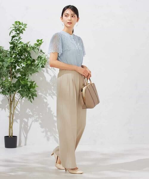 a.v.v / アー・ヴェ・ヴェ チノ・ワークパンツ | 【洗える】ベルト付きストレートパンツ | 詳細6