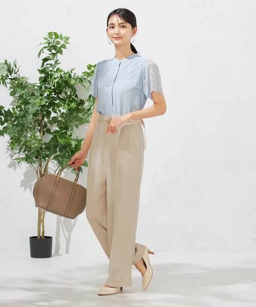 a.v.v / アー・ヴェ・ヴェ チノ・ワークパンツ | 【洗える】ベルト付きストレートパンツ | 詳細7