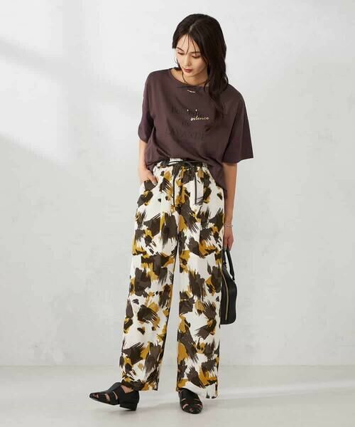 a.v.v / アー・ヴェ・ヴェ チノ・ワークパンツ | 【マシンウォッシャブル】プリントイージーパンツ | 詳細3